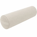 Nackenrolle 20 x 60 cm aus Webstoff Beige - zylindrisches Stützkissen