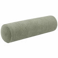 Nackenrolle 20 x 60 cm aus geripptem Stoff Salbeigrün für Sofa und Bett