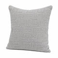 Dekokissen 45 x 45 cm grauer Textilbezug für Wohnraum mit gewebter Struktur