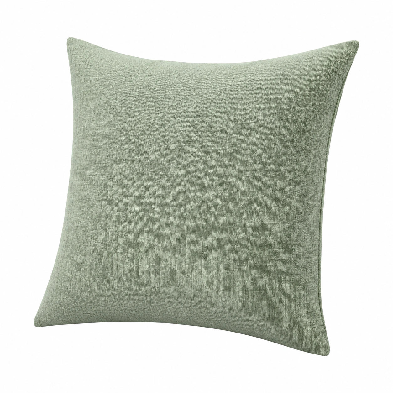 Dekokissen 45 x 45 cm Salbeigrün Textil schlicht