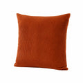 Dekokissen 45 x 45 cm Cordstoff Rostorange - weich für Sofa und Wohnraum